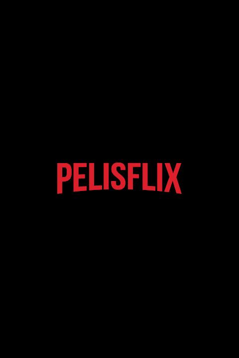 PELISFLIX logo in bold red uppercase letters with a slight curve, centered on a black background